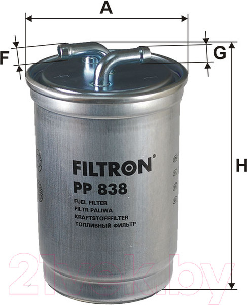 Изображение товара Топливный фильтр Filtron PP838