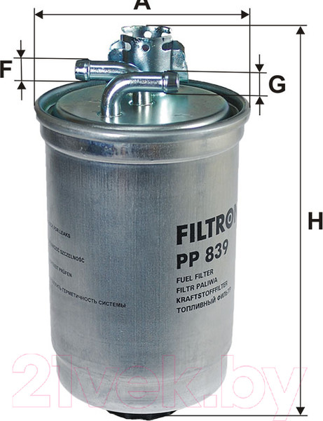 Изображение товара Топливный фильтр Filtron PP839