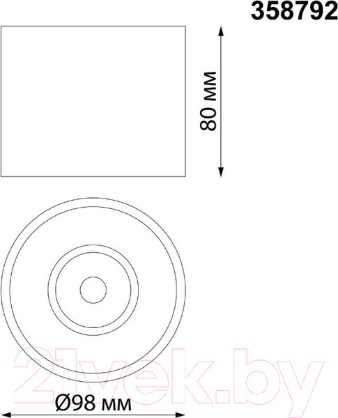 Изображение товара Точечный светильник Novotech Bind 358792 (черный)