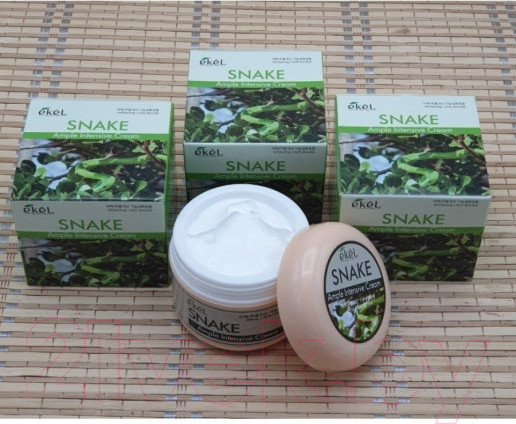 Изображение товара Крем для лица Ekel Интенсивный ампульный с экстрактом змеиного яда (100мл)