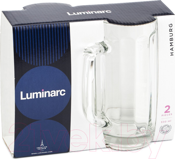 Изображение товара Набор пивных кружек Luminarc Гамбург H5126 (2шт)