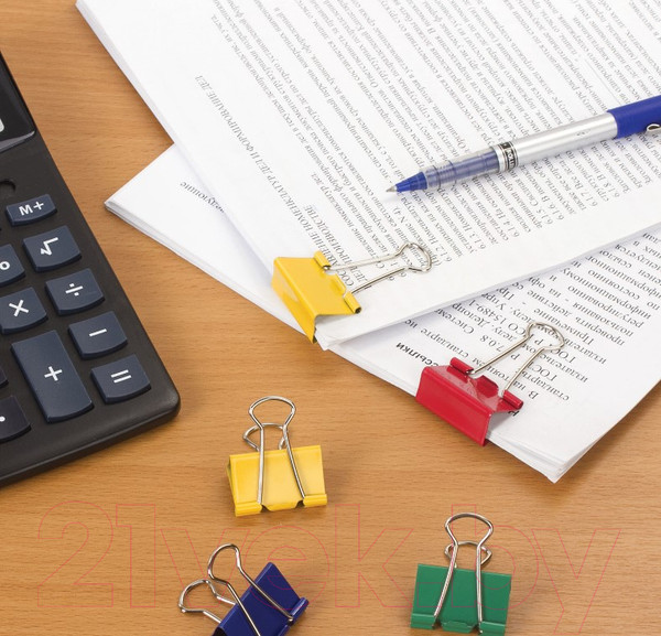 Изображение товара Зажим для бумаги Brauberg 224472 (12шт)