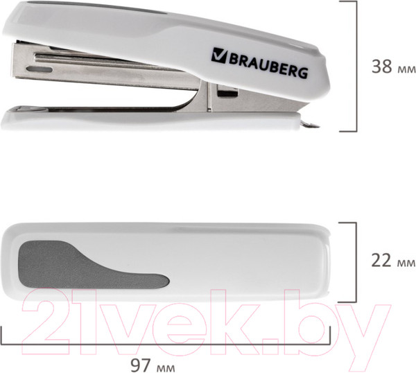Изображение товара Степлер Brauberg Extra / 229083 (серый)