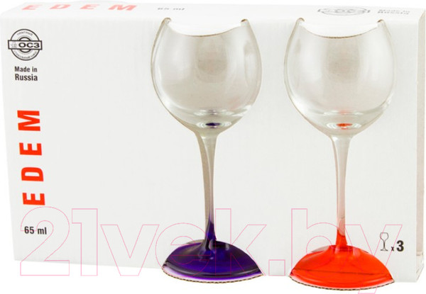 Изображение товара Набор рюмок ОСЗ Эдем 14с1802ЛМ (3шт)