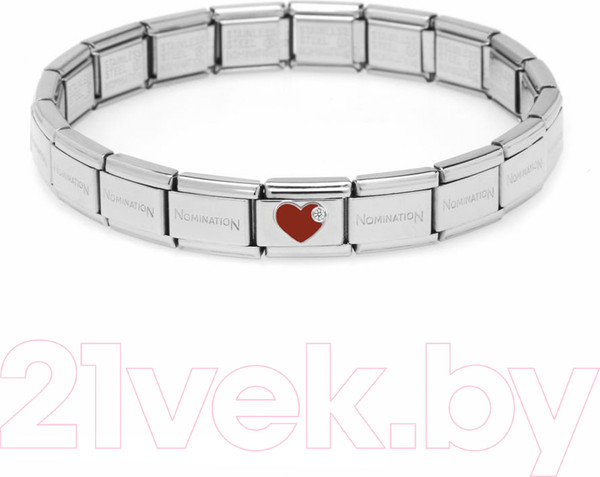 Изображение товара Звено для браслета NominatioN Красное сердце 330305/01