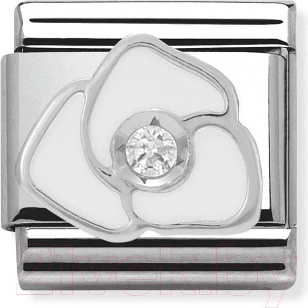 Изображение товара Звено для браслета NominatioN Белая роза 330305/06