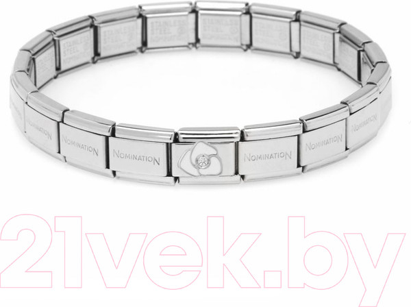 Изображение товара Звено для браслета NominatioN Белая роза 330305/06