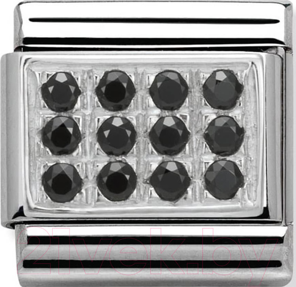 Изображение товара Звено для браслета NominatioN Черное паве 330307/10