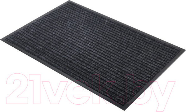 Изображение товара Коврик грязезащитный Kovroff Барьер ребристый 50x80 / 21402 (серый)