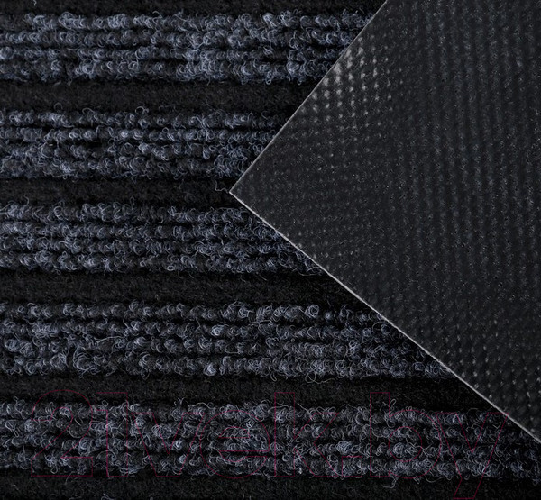 Изображение товара Коврик грязезащитный Kovroff Барьер ребристый 50x80 / 21402 (серый)