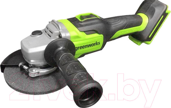 Изображение товара Угловая шлифовальная машина Greenworks GD24AG бесщеточная 24V / 3200207UA (c АКБ 2Ач и ЗУ)