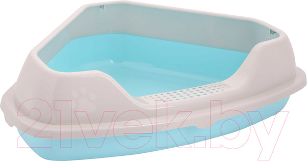 Изображение товара Туалет-лоток Альтернатива Мур-мяу / М7849 (голубой)