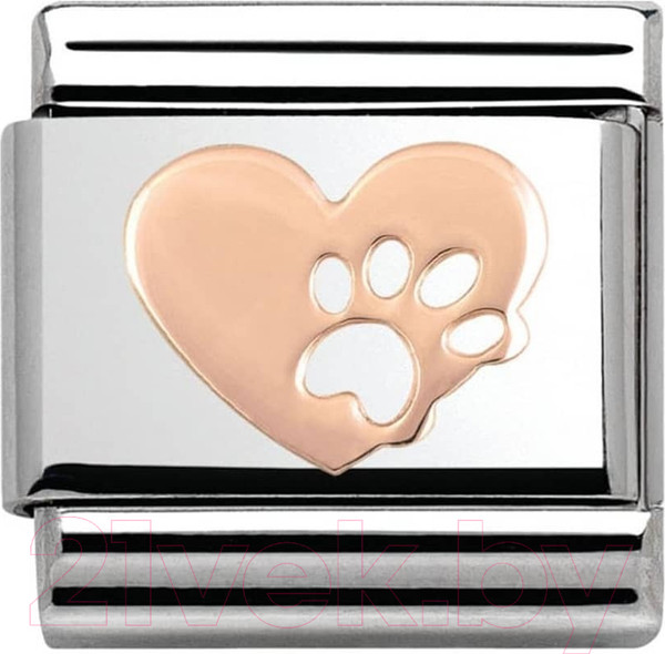 Изображение товара Звено для браслета NominatioN Сердце с лапой 430104/12