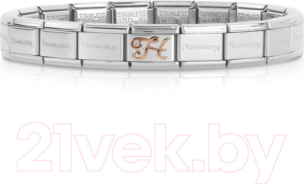 Изображение товара Звено для браслета NominatioN Буква H 430310/08