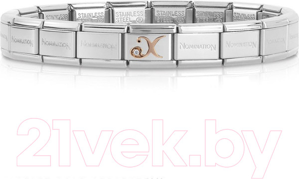 Изображение товара Звено для браслета NominatioN Буква X 430310/24