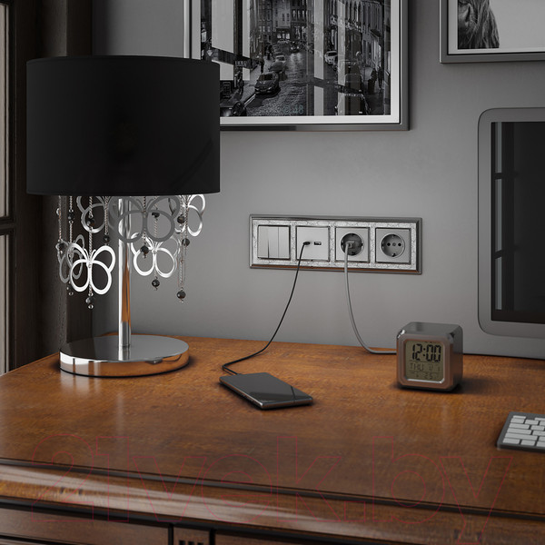 Изображение товара Выключатель Werkel W1130006 / a051503 (серебристый)