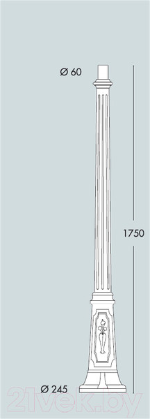 Изображение товара Столб для уличного светильника Fumagalli Gigi 000.156.000.A0
