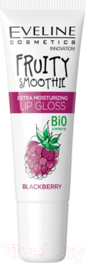 Изображение товара Блеск для губ Eveline Cosmetics Fruity Smoothie Blackberry (12мл)