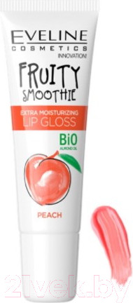 Изображение товара Блеск для губ Eveline Cosmetics Fruity Smoothie Peach (12мл)