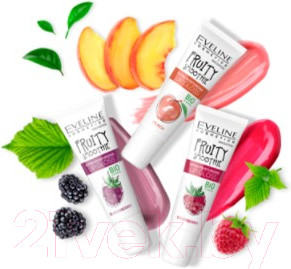 Изображение товара Блеск для губ Eveline Cosmetics Fruity Smoothie Raspberry (12мл)