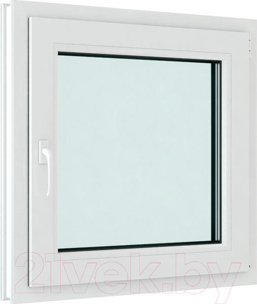 Изображение товара Окно ПВХ Brusbox Elementis Kale Одностворчатое Поворотно-откидное правое 2 стекла (600x500x60)