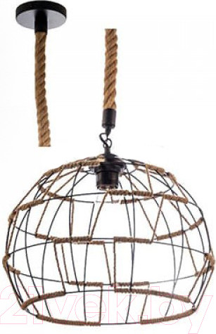 Изображение товара Потолочный светильник Aitin-Pro НСБ H605/1 (черный/коричневый)