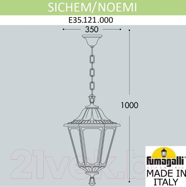 Изображение товара Светильник уличный Fumagalli Noemi E35.121.000.WYH27