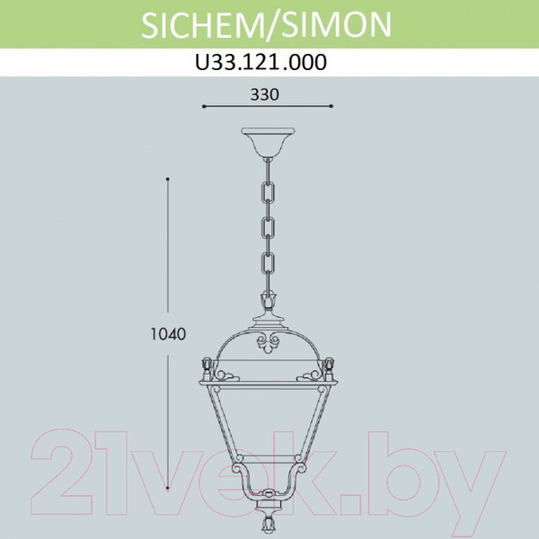 Изображение товара Светильник уличный Fumagalli Simon U33.121.000.AYH27