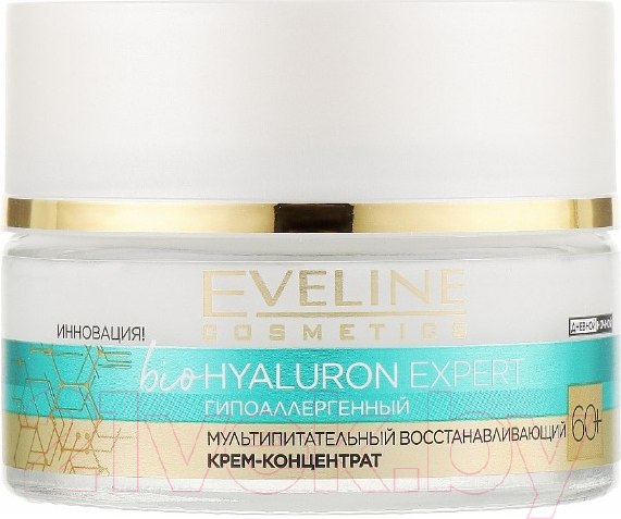 Изображение товара Крем для лица Eveline Cosmetics Biohyaluron Expert Мультипитательный Восстанавливающий 60+ (50мл)