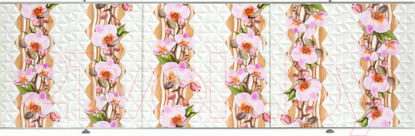 Изображение товара Экран для ванны Comfort Alumin Group Сеньора орхидея 120