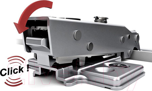 Изображение товара Петля мебельная Samet Master 165° / 1016020 (накладная со встроенным доводчиком)