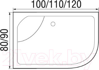 Изображение товара Душевая кабина RIVER Nara 120/90/44 МТ L