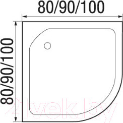 Изображение товара Душевая кабина RIVER Nara Light 90/44 МТ Б/К