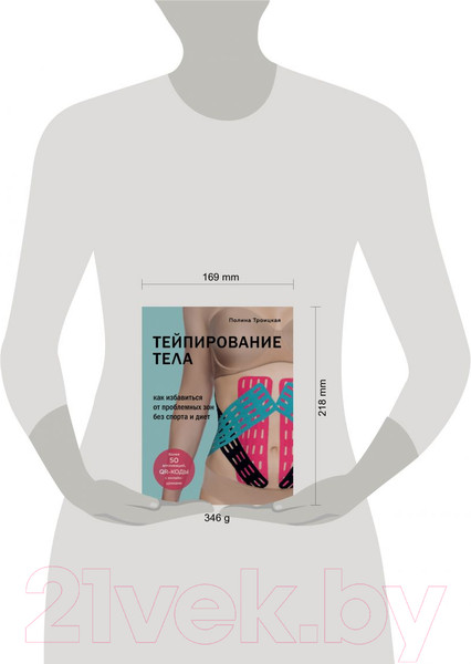 Изображение товара Книга Эксмо Тейпирование тела. Как избавиться от проблемных зон (Троицкая П.)