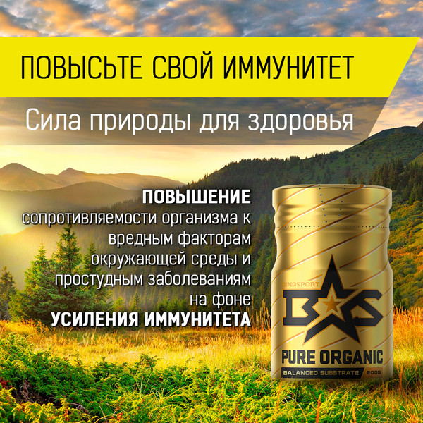Изображение товара Предтренировочный комплекс Binasport Пюре органик (200г)