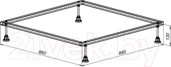 Изображение товара Каркас Aquanet 88x88 / 267175