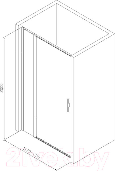 Изображение товара Душевая дверь Allen Brau Priority 3.31007.00 / 256515