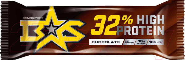 Изображение товара Набор протеиновых батончиков Binasport Протеин Бар 32% Шоколад (50г, 24шт)