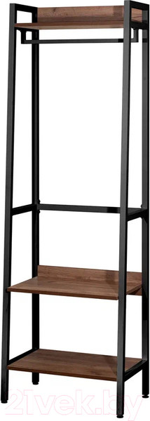 Изображение товара Секция в прихожую Millwood Сканди 6 65x40x200 (дуб табачный Craft/металл черный)