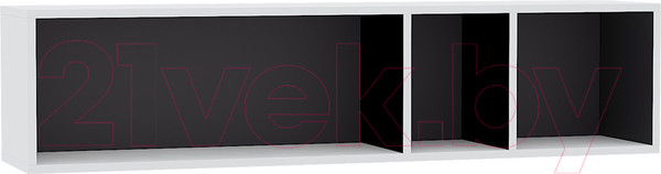 Изображение товара Полка Mobi Сидней 15.57 (белый премиум/черный 0190 PE)