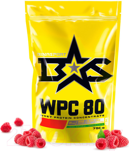 Изображение товара Протеин Binasport ВиПиСи 80 (750г, малина)