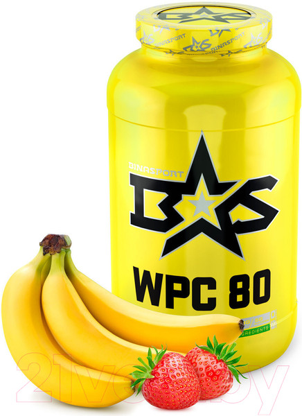 Изображение товара Протеин Binasport ВиПиСи 80 (2000г, клубника-банан)
