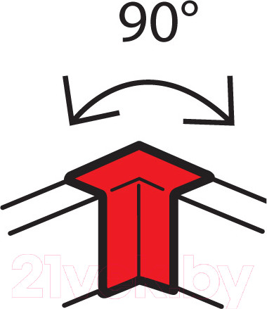 Изображение товара Угол внутренний для кабель-канала Legrand Metra 638011