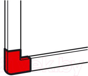 Изображение товара Угол плоский для кабель-канала Legrand Metra 638199