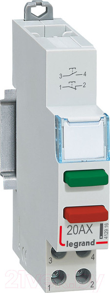 Изображение товара Выключатель автоматический Legrand CX3 20А НО+НЗ 1М / 412916