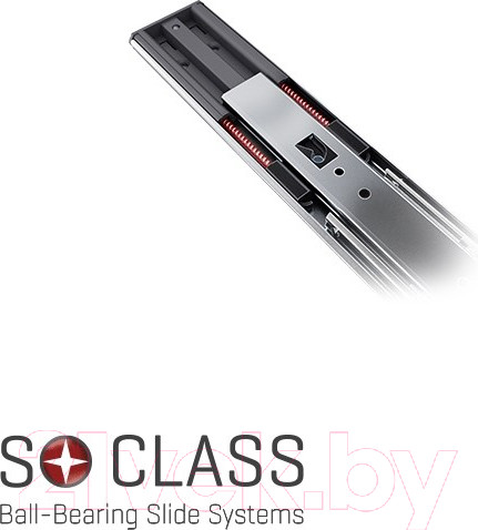 Изображение товара Комплект направляющих мебельных Samet So-Class / 11661451000 (шариковые без доводчика 46/250мм)