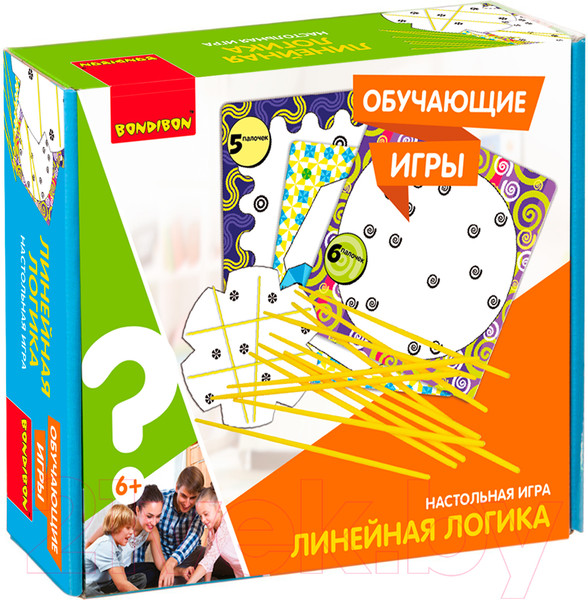 Изображение товара Развивающий игровой набор Bondibon Линейная логика / ВВ5053