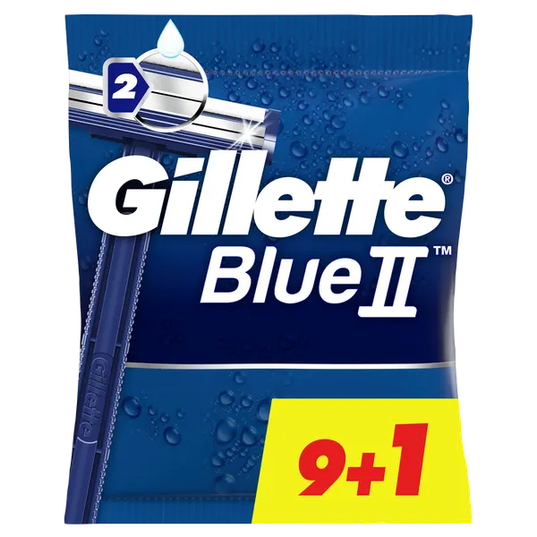 Изображение товара Набор бритвенных станков Gillette Blue II одноразовые (10шт)