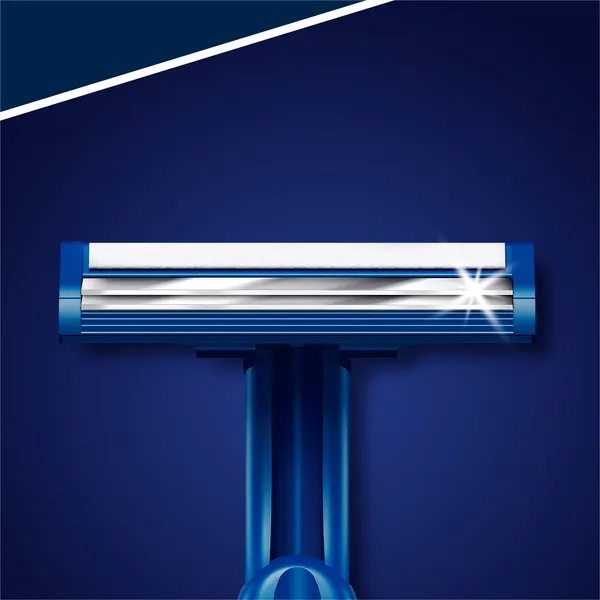 Изображение товара Набор бритвенных станков Gillette Blue II одноразовые (10шт)
