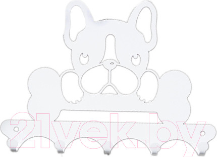 Изображение товара Ключница настенная KN Собака (белый)